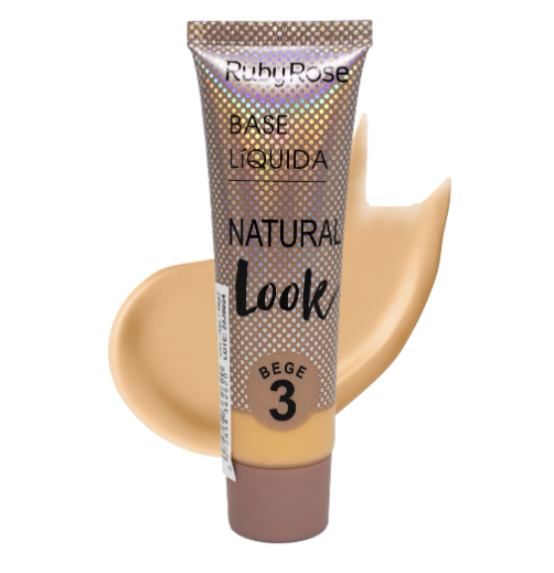 Ruby Rose Natural Look Liquid Foundation - Bege 3