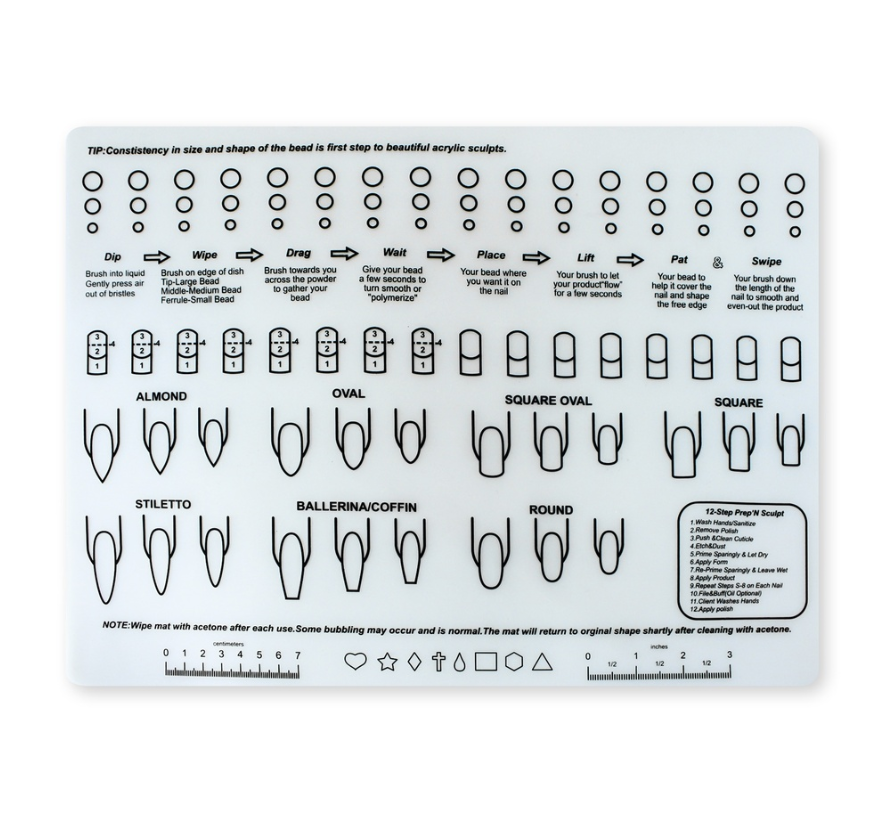 Silicone Nail Training Mat