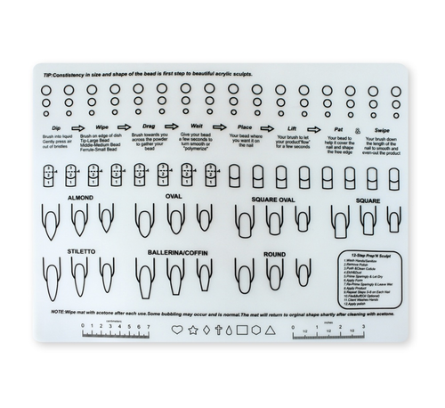 Silicone Nail Training Mat