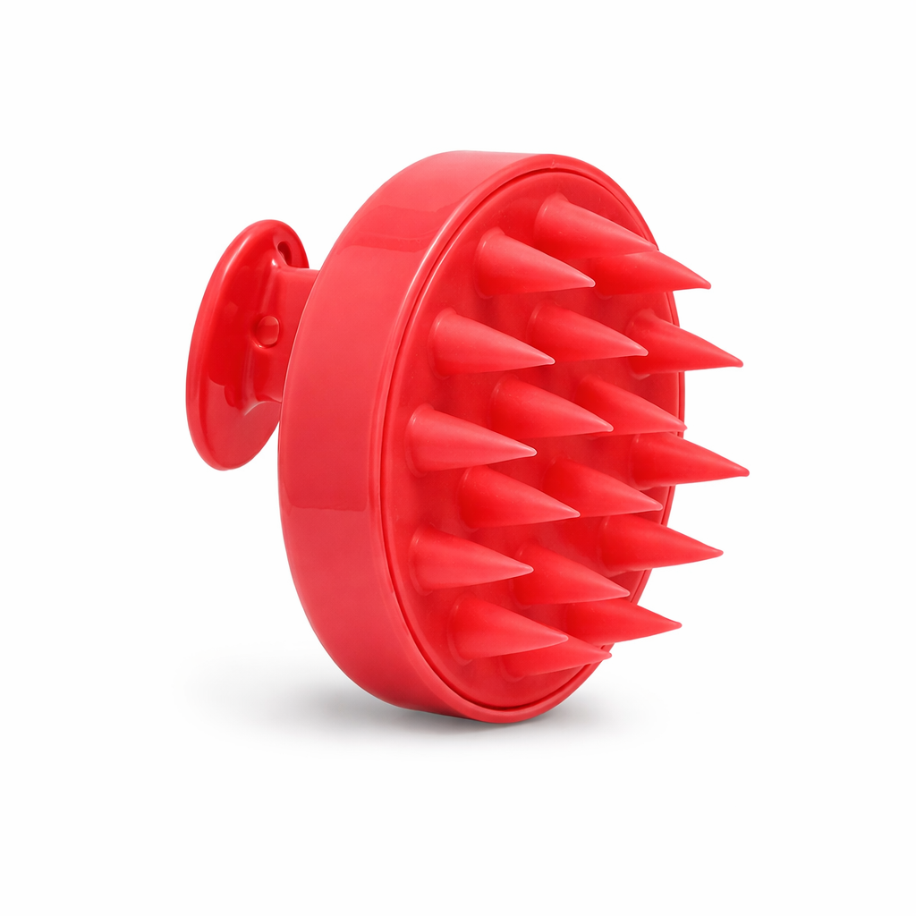 Silicone Scalp Massager - Red