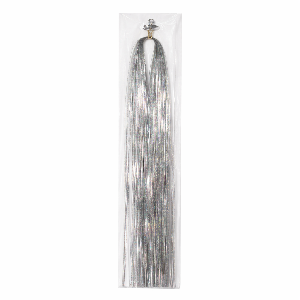 Hair Tinsel Extension Strands - Silver