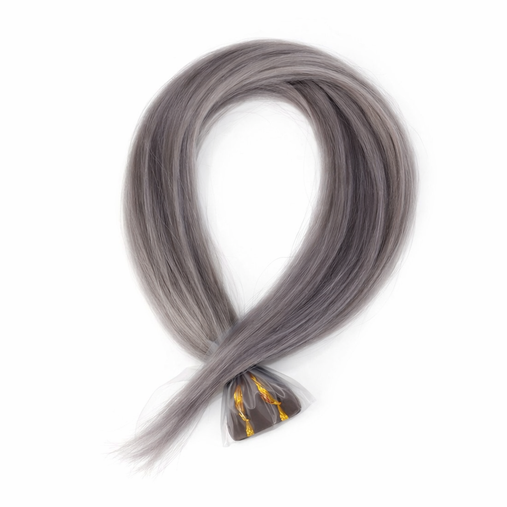 10 Double Tape-In Hair Extensions - Silver