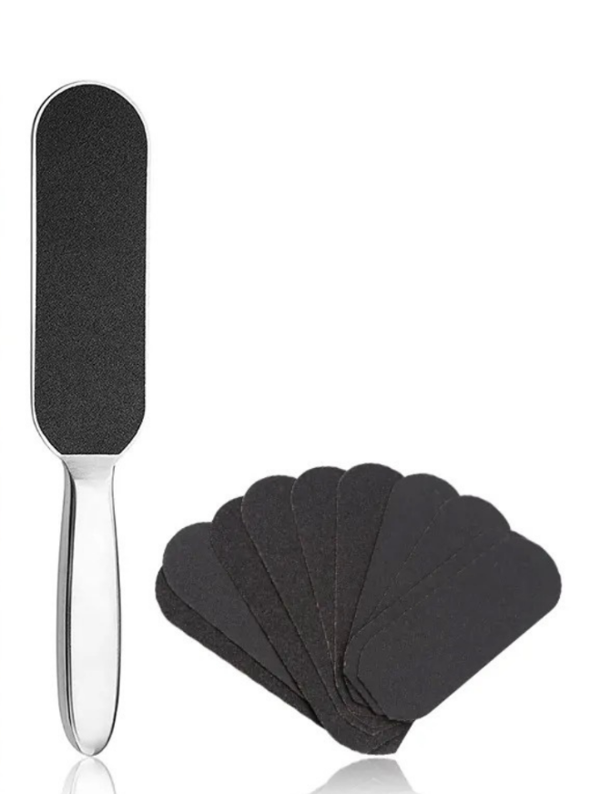 Stainless Steel Foot File With Replaceable Grits