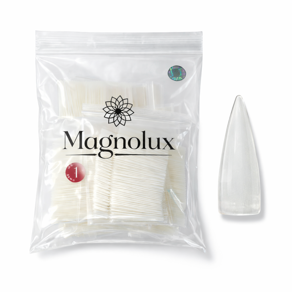 Magnolux Nail Tips Bag - Transparent Stiletto