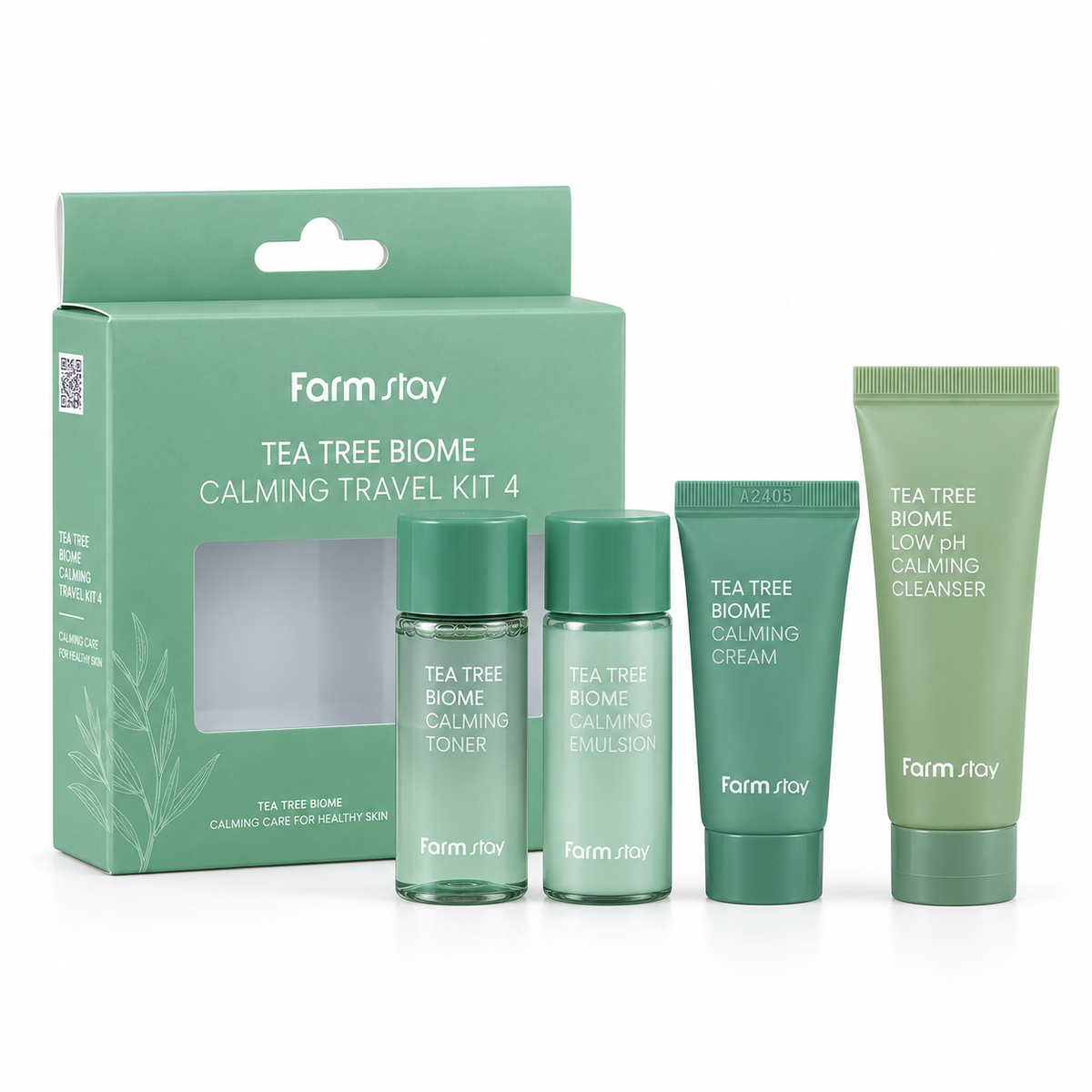 Farmstay Tea Tree Biome Calming Travel Kit 4