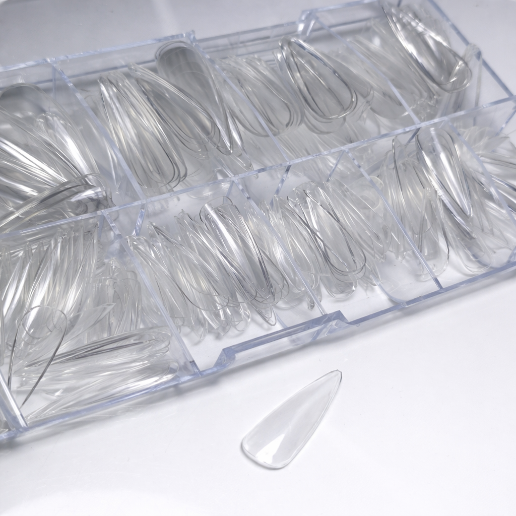 Magnolux Nail Tips Box - Transparent Stiletto