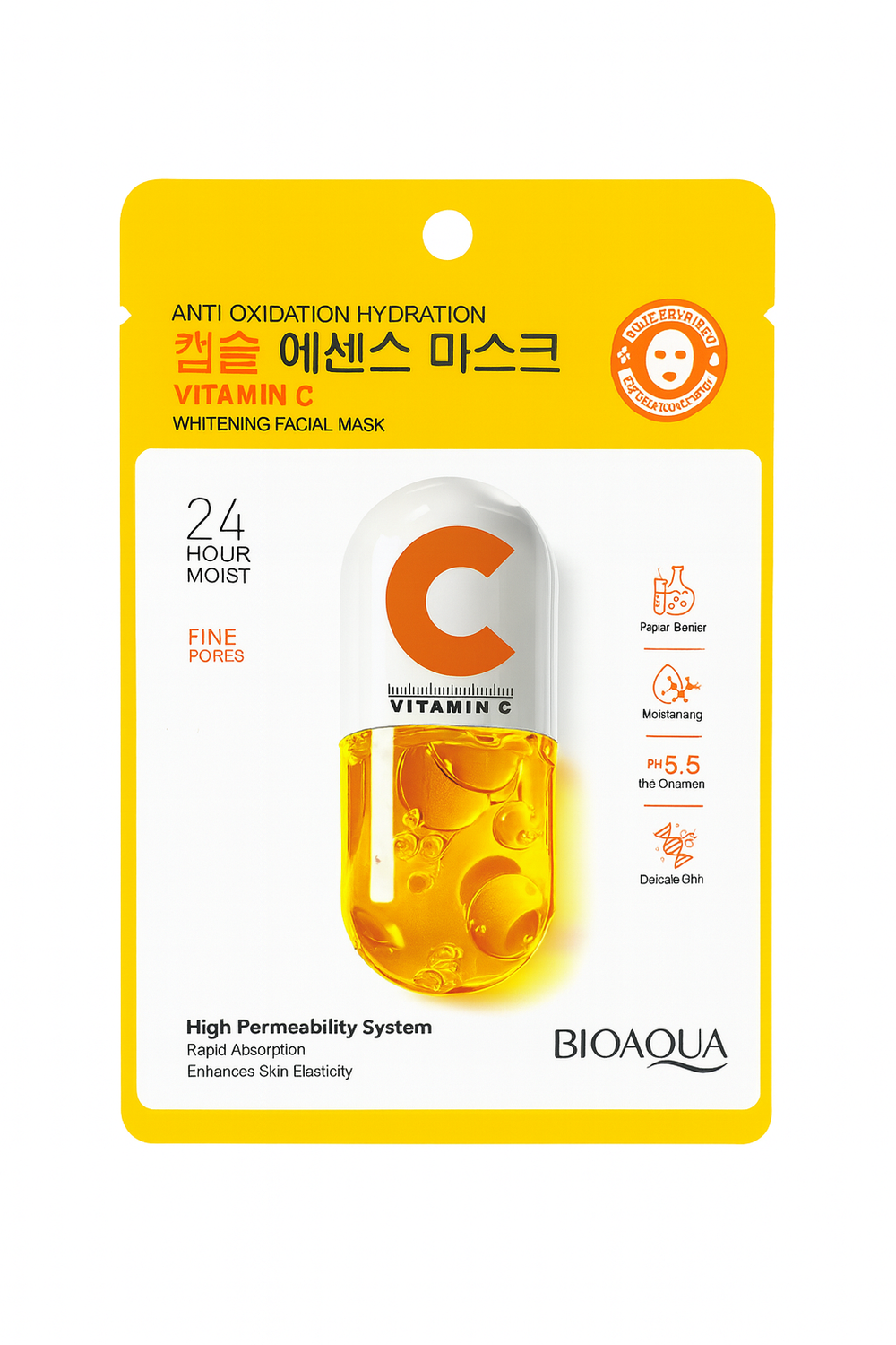 Vitamin Facial Sheet Mask - Vitamin C