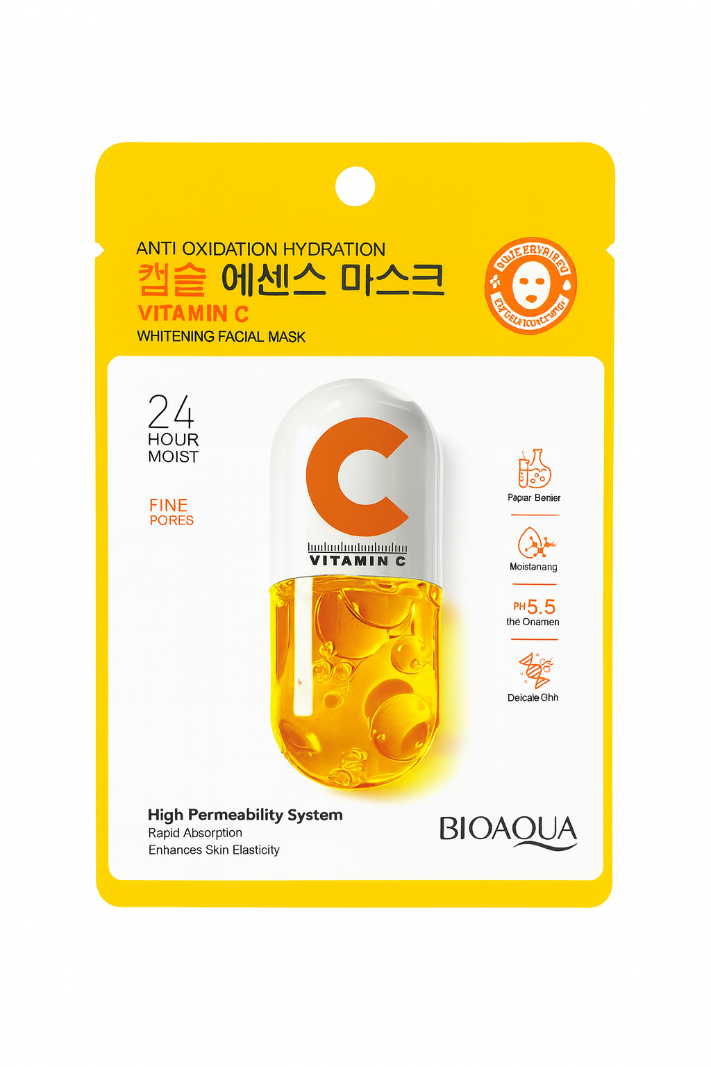Vitamin Facial Sheet Mask - Vitamin C