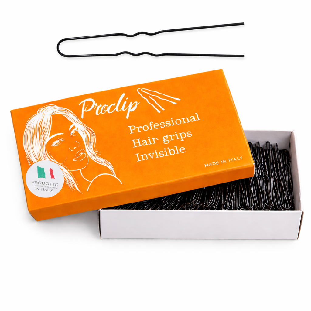Proclip Hair Pins - Waved Black - 5 cm