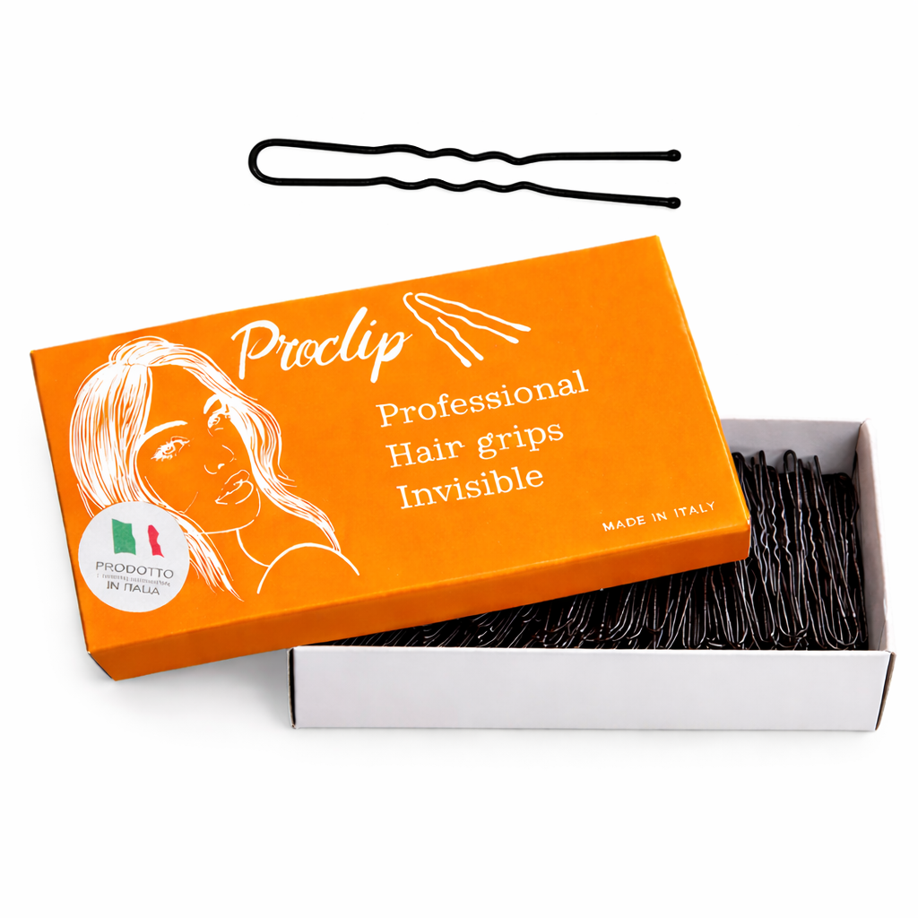 Proclip Hair Pins - Waved Black - 8 cm