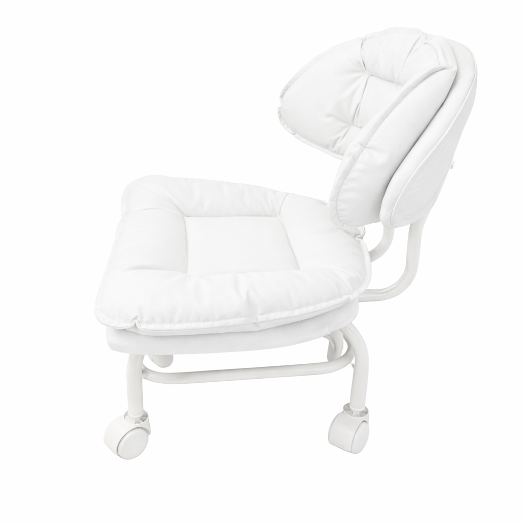 Pedicure Technician Rolling Chair - White