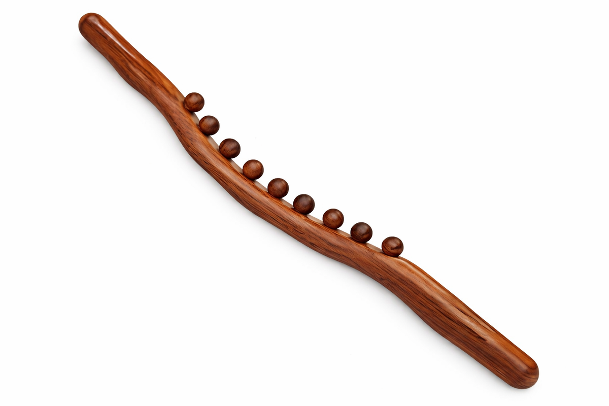 Wooden Beaded Body Massage Stick