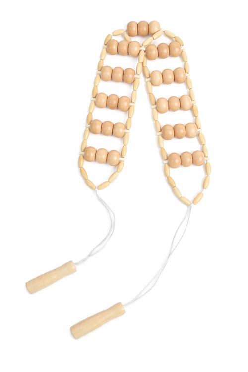 Wooden Body Massage Roller Rope