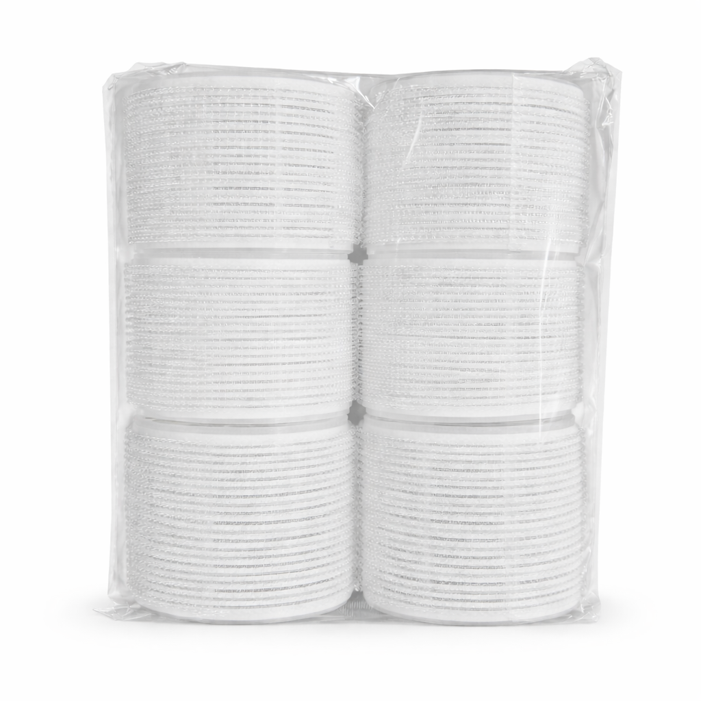 Self-Grip Hair Rollers Set - Extra Large White
