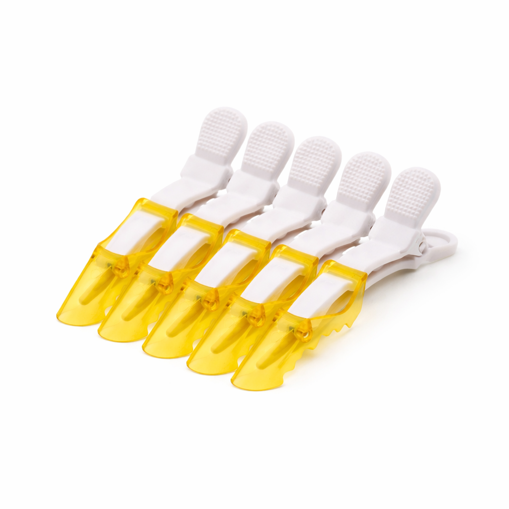 Hair Sectioning Clips - Yellow