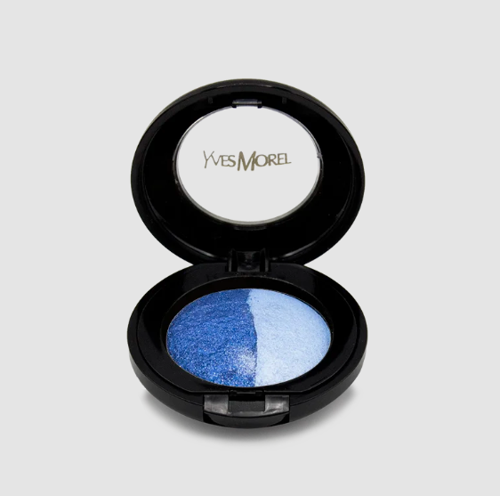Yves Morel Baked Eye Shadow Duo - 51 – Cloudy Blue