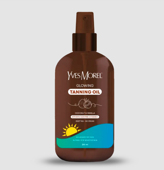 Yves Morel Glowing Tanning Oil – Coconut & Vanilla