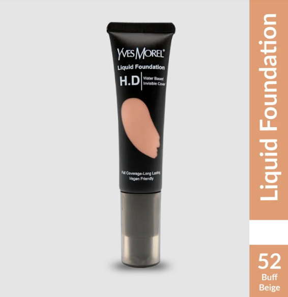 Yves Morel Liquid Foundation Silk Finish Longwear - 52 – Buff Beige