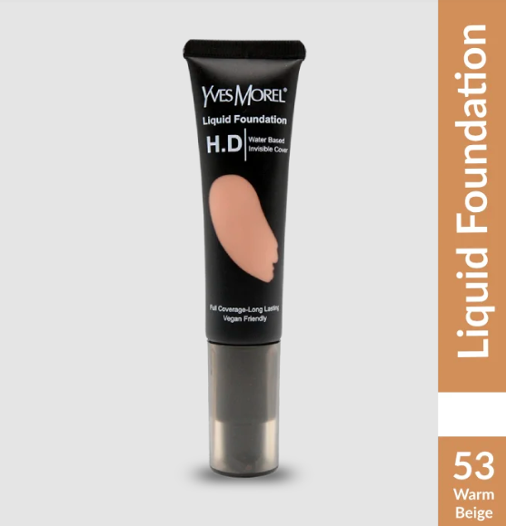 Yves Morel Liquid Foundation Silk Finish Longwear - 53 – Warm Beige