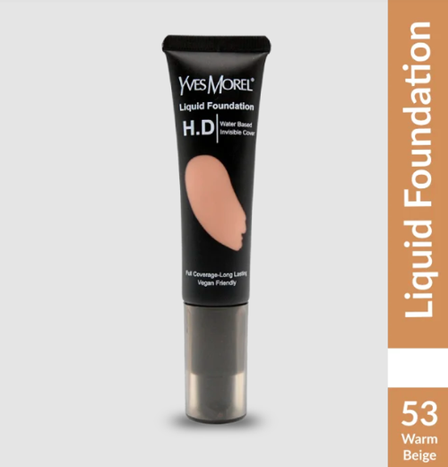 Yves Morel Liquid Foundation Silk Finish Longwear - 53 – Warm Beige