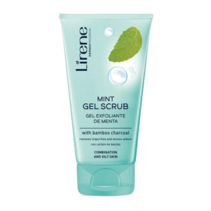 Lirene Mint Gel Scrub with Bamboo Charcoal