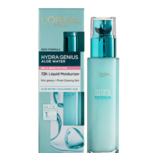 L’Oréal Hydra Genius Aloe Water – Liquid Moisturizer for Dry & Sensitive Skin