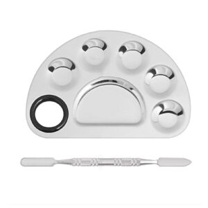 Nail Art Mixing Palette with Spatula Tool